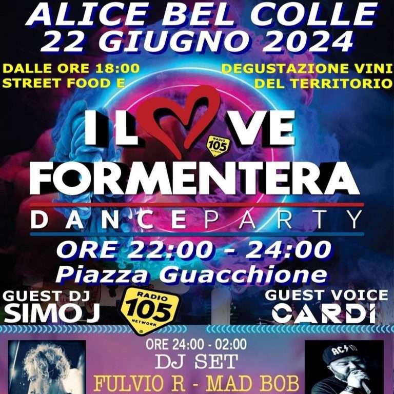 Extremedisco I Love Formentera Radio 105 Alice Bel Colle