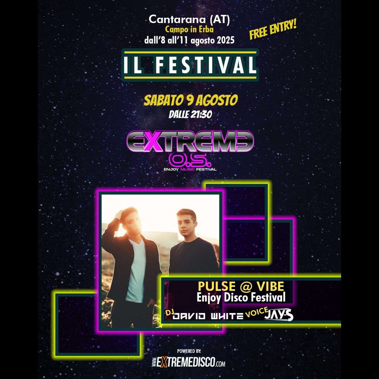 Jay-S David White Cantarana dj set 2025 extremedisco